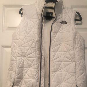 North Face White Vest L